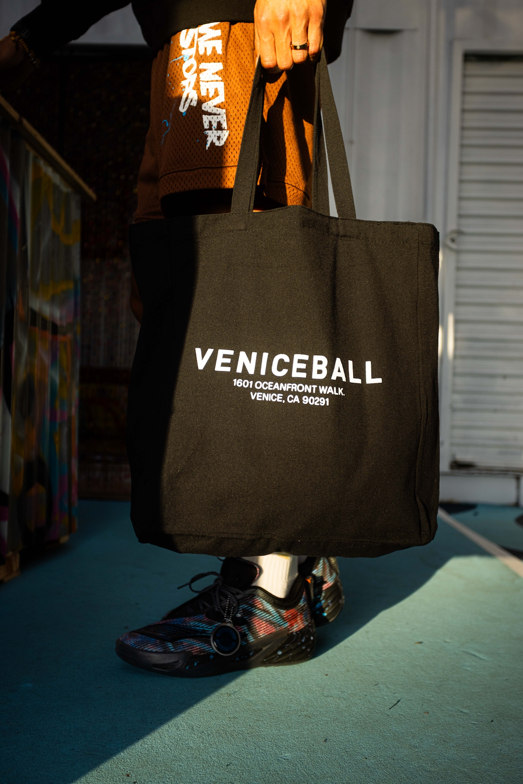Veniceball Shop Tote Bag (Black)